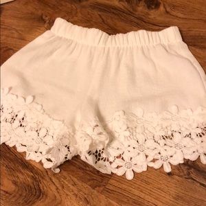 White Pull-On Shorts